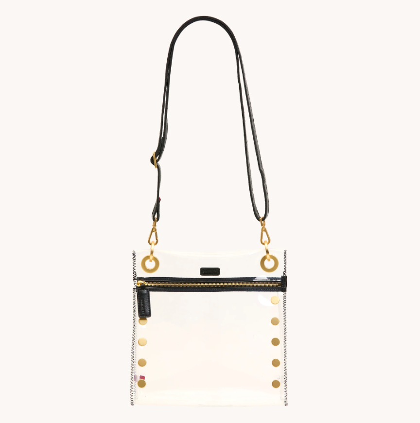 Hammitt Tony Medium Clear in Black/Brushed Gold