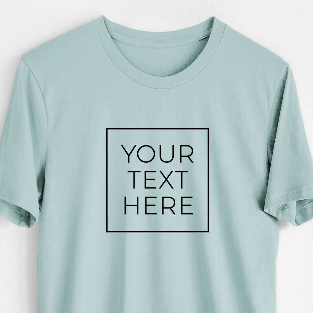 Custom Create Your Own Boxed Design - Lightweight 100% Cotton Unisex Crewneck