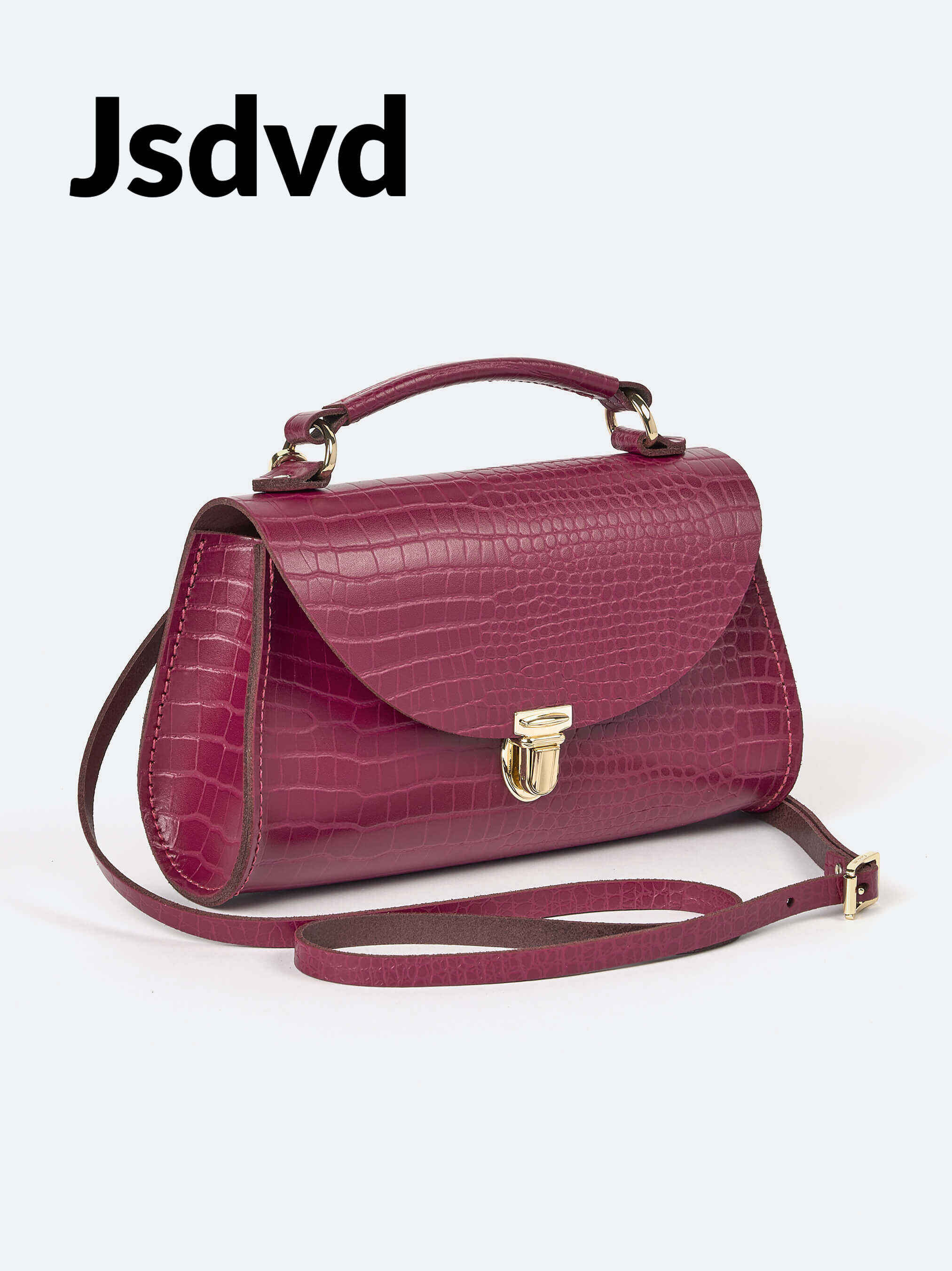 The Mini Poppy - Magenta Croc