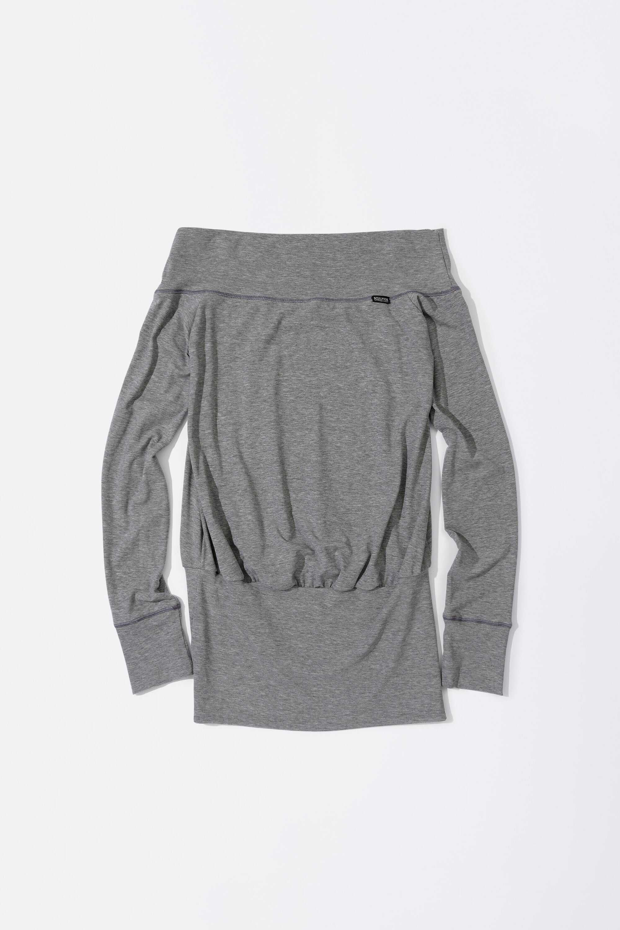 SCULPTOR Maui Off-Shoulder Dress Melange Gray