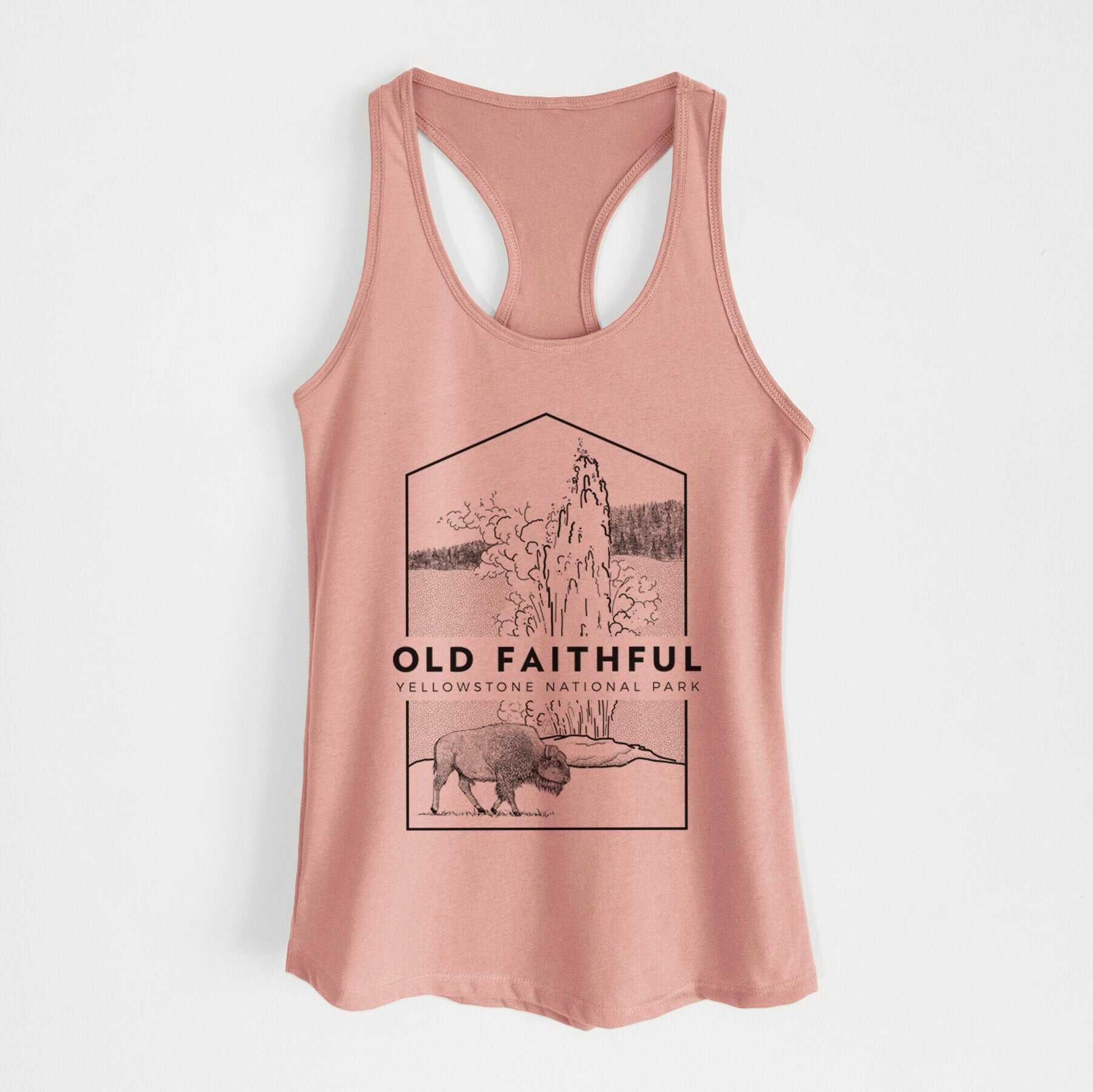 Old Faithful - Yellowstone National Park - Women's Racerback Tanktop
