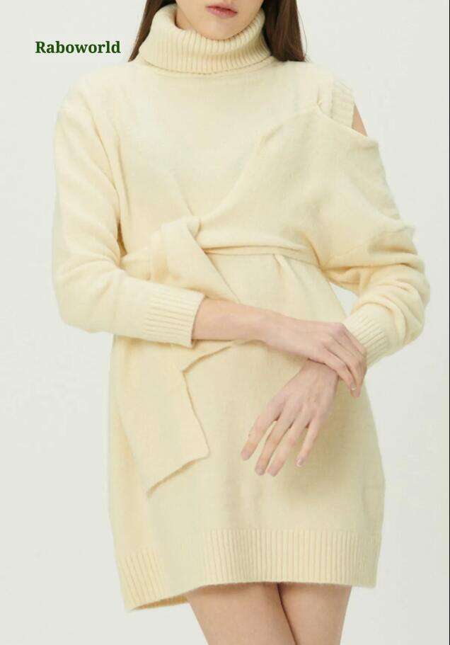 Victoria Tie Front Sweater Dress
