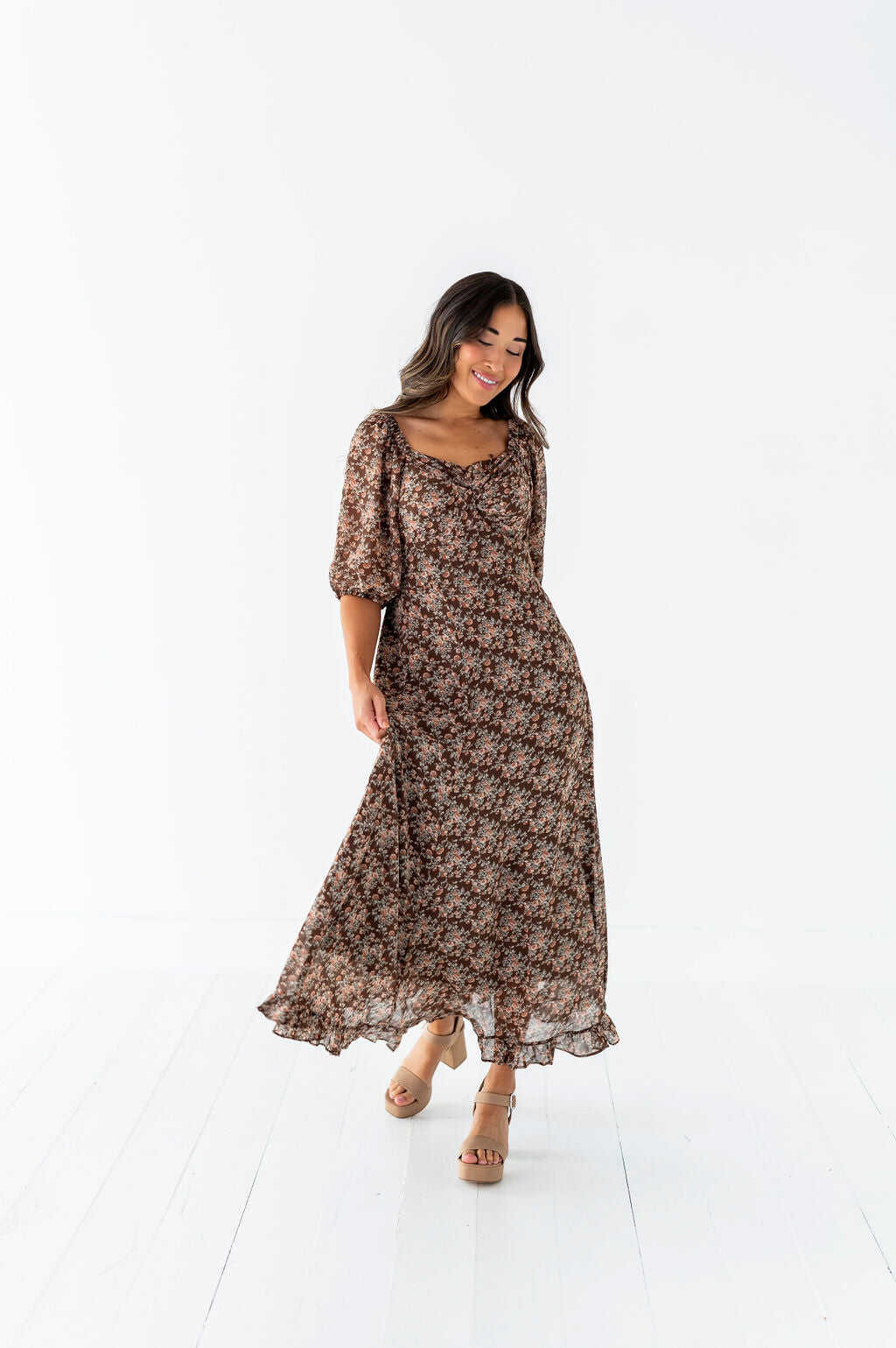 Larissa Floral Dress - Size Small, 2X, & 3X Left