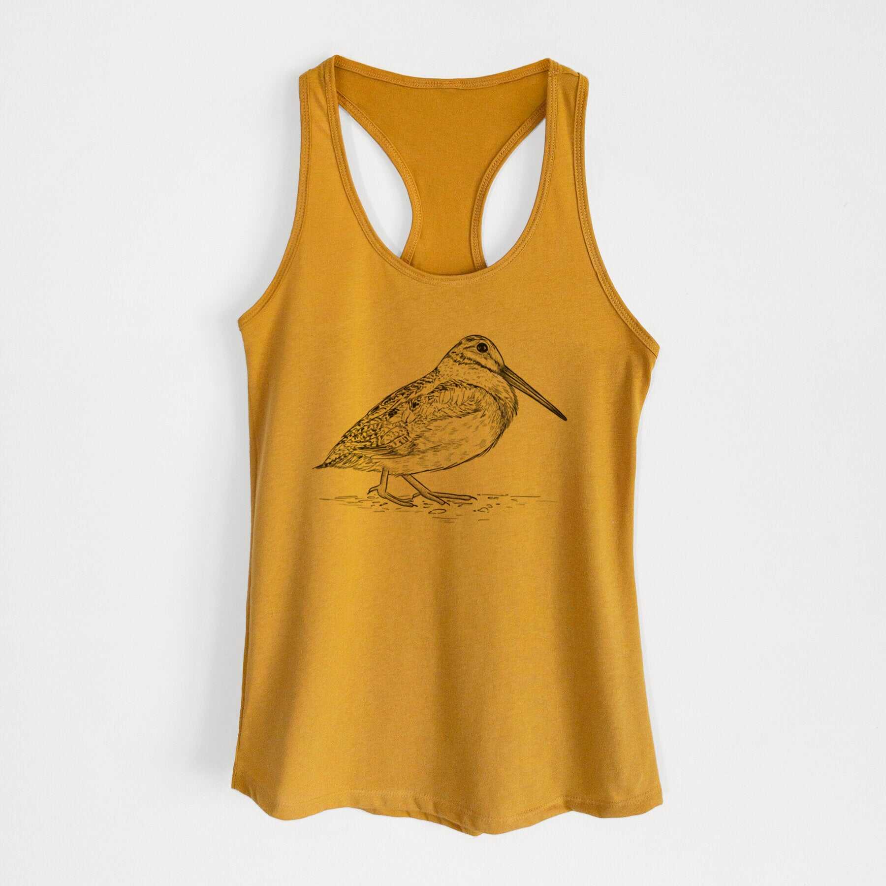 American Woodcock - Scolopax minor - Women's Racerback Tanktop