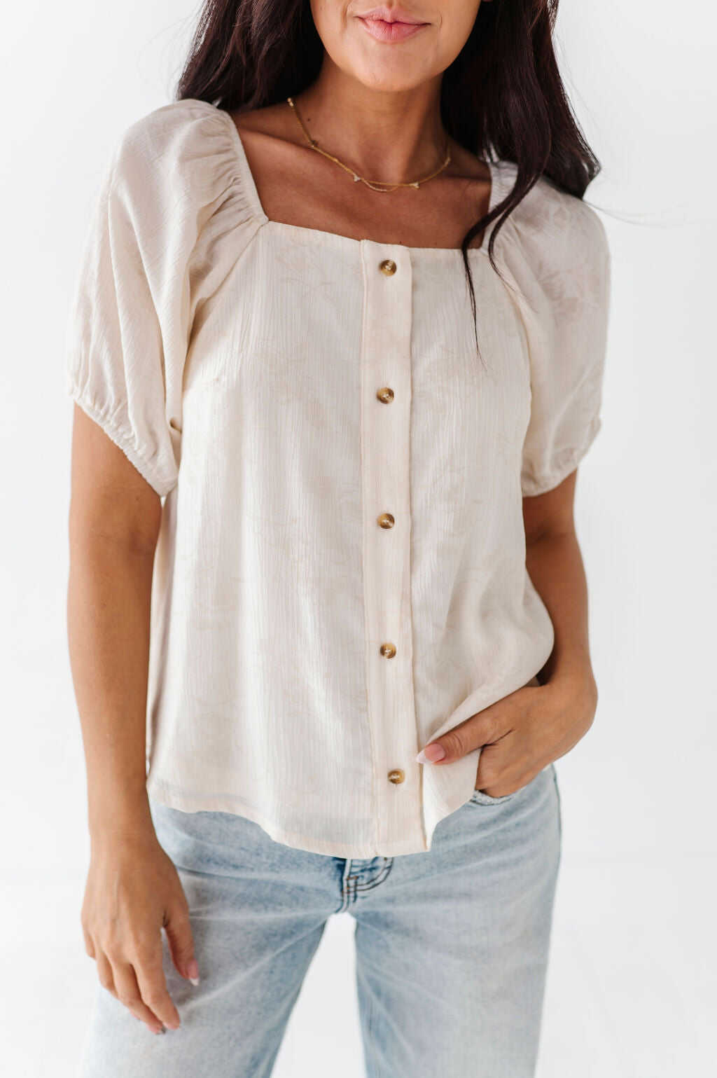Nora Button Up - Size 3XL Left
