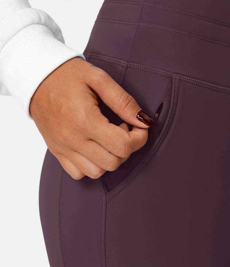 Airy High Waisted Drawstring Side Pocket Plain Cool Touch Full Length Joggers-UPF50+