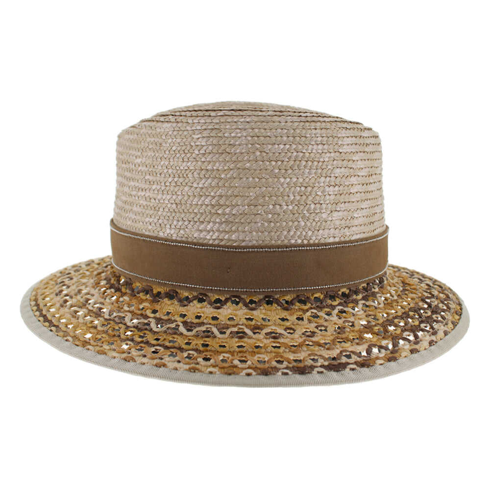 Paper Braid and Raffia Straw  Hat