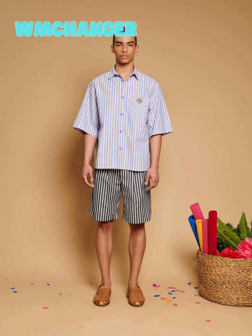 Verano Boxy Striped Shirt