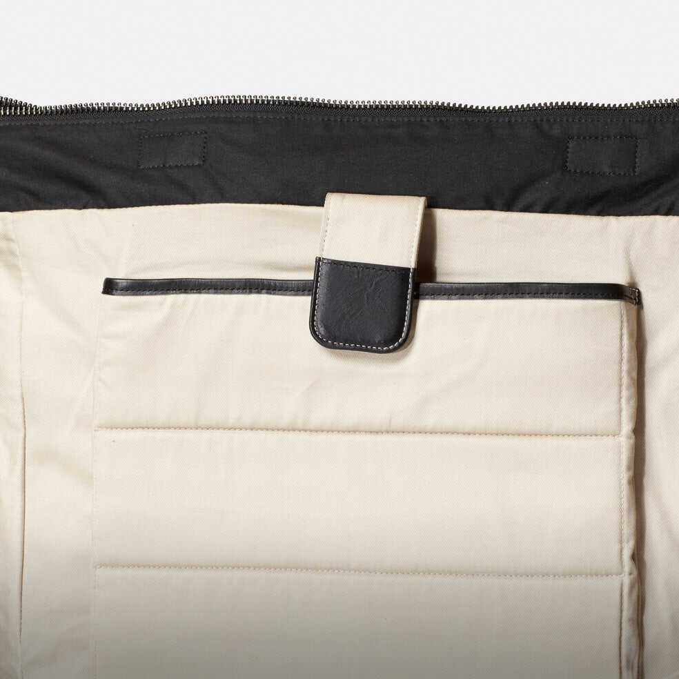 Frank Large Waxed Cotton Rucksack in Black