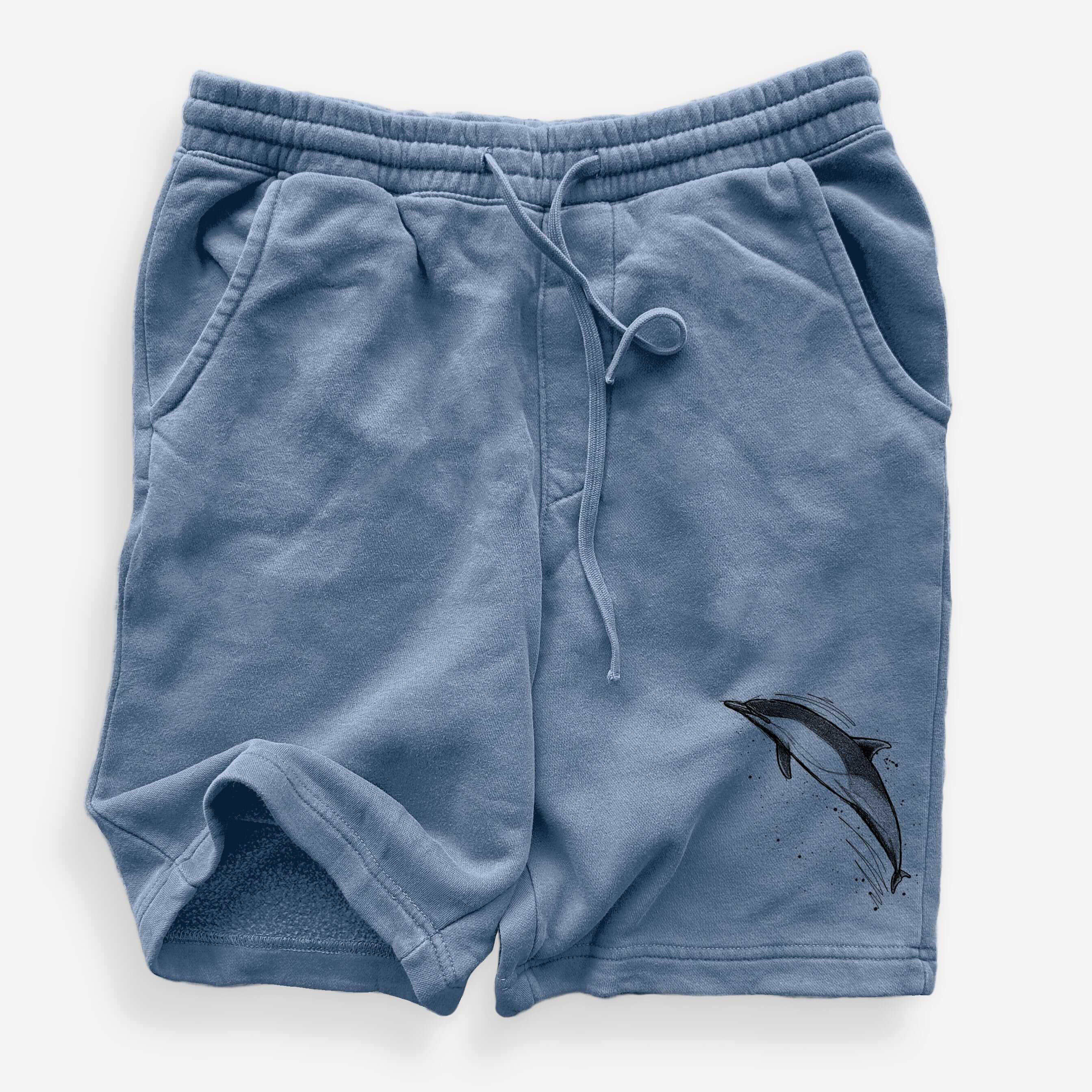 Short-Beaked Common Dolphin - Delphinus delphis - Unisex Pigment Dyed Shorts