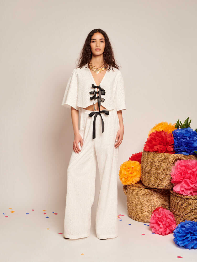 Blanca Broderie Anglaise Top