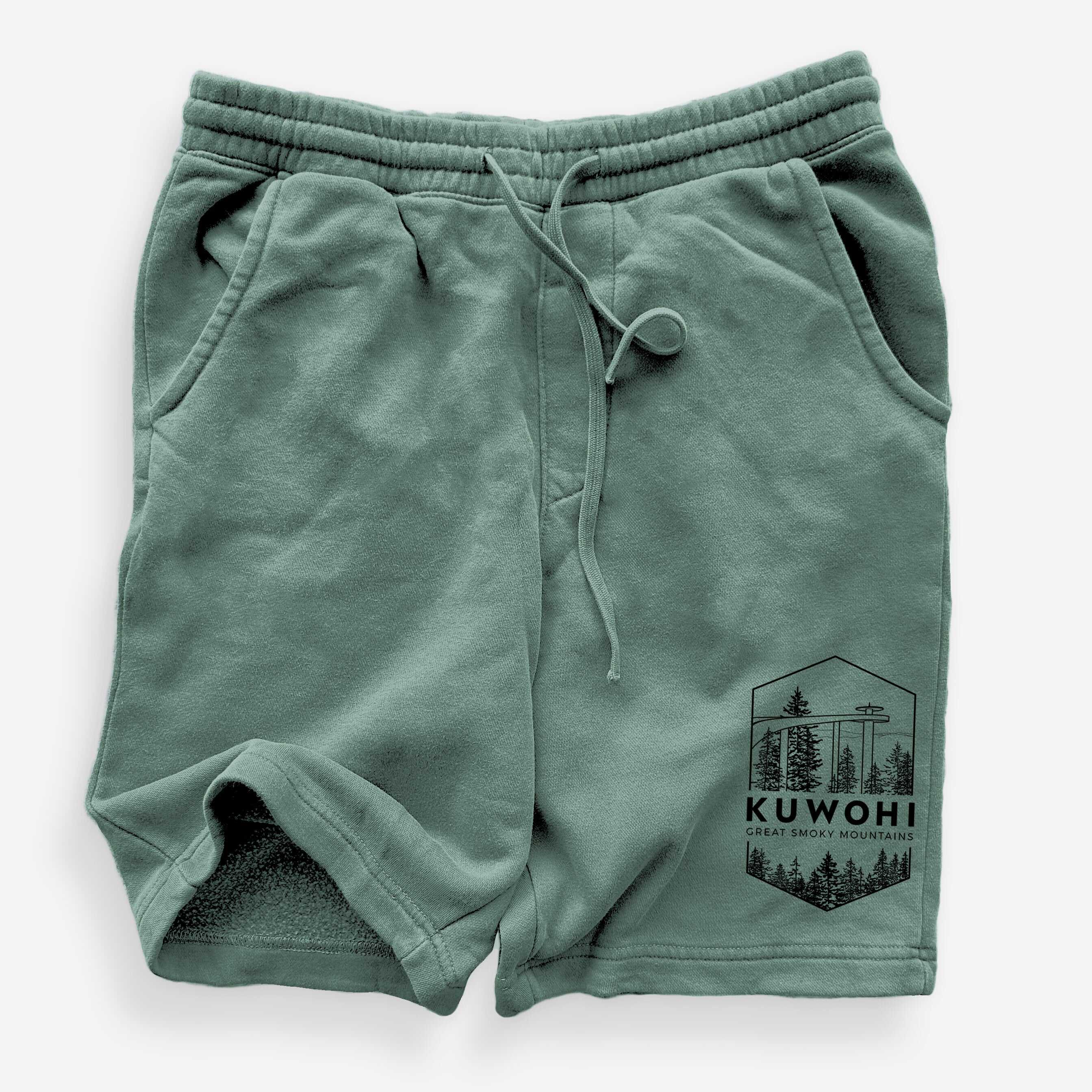 Kuwohi - Great Smoky Mountains National Park - Unisex Pigment Dyed Shorts