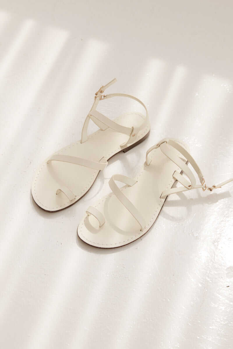 Kore Strappy Sandals in Cream