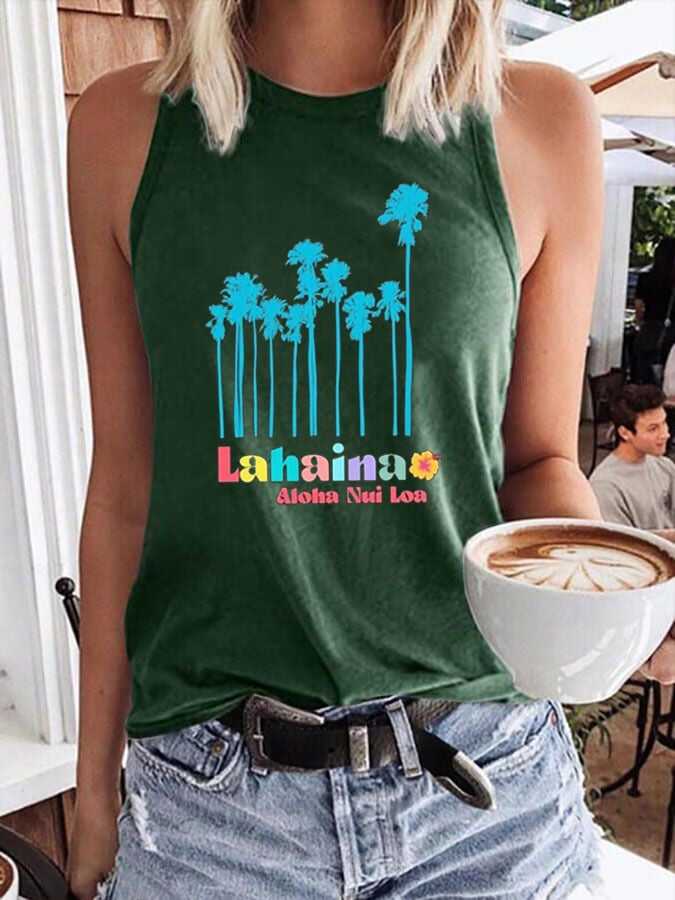 Women's Lahaina Hawaii Maui Support Tank Top