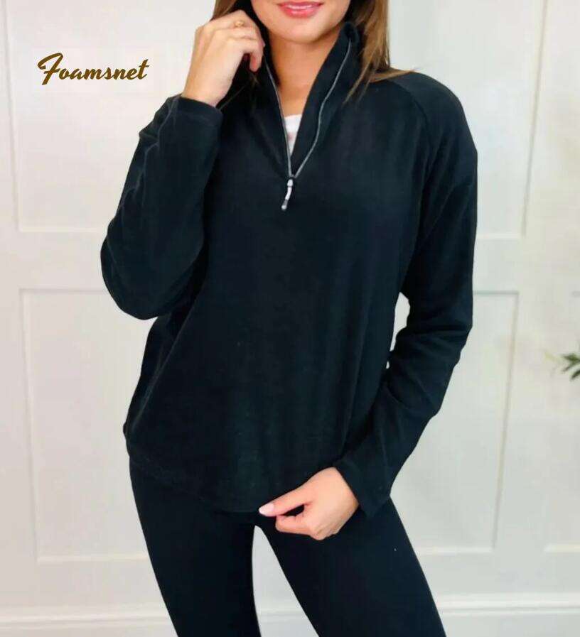Black Freeform Fleece