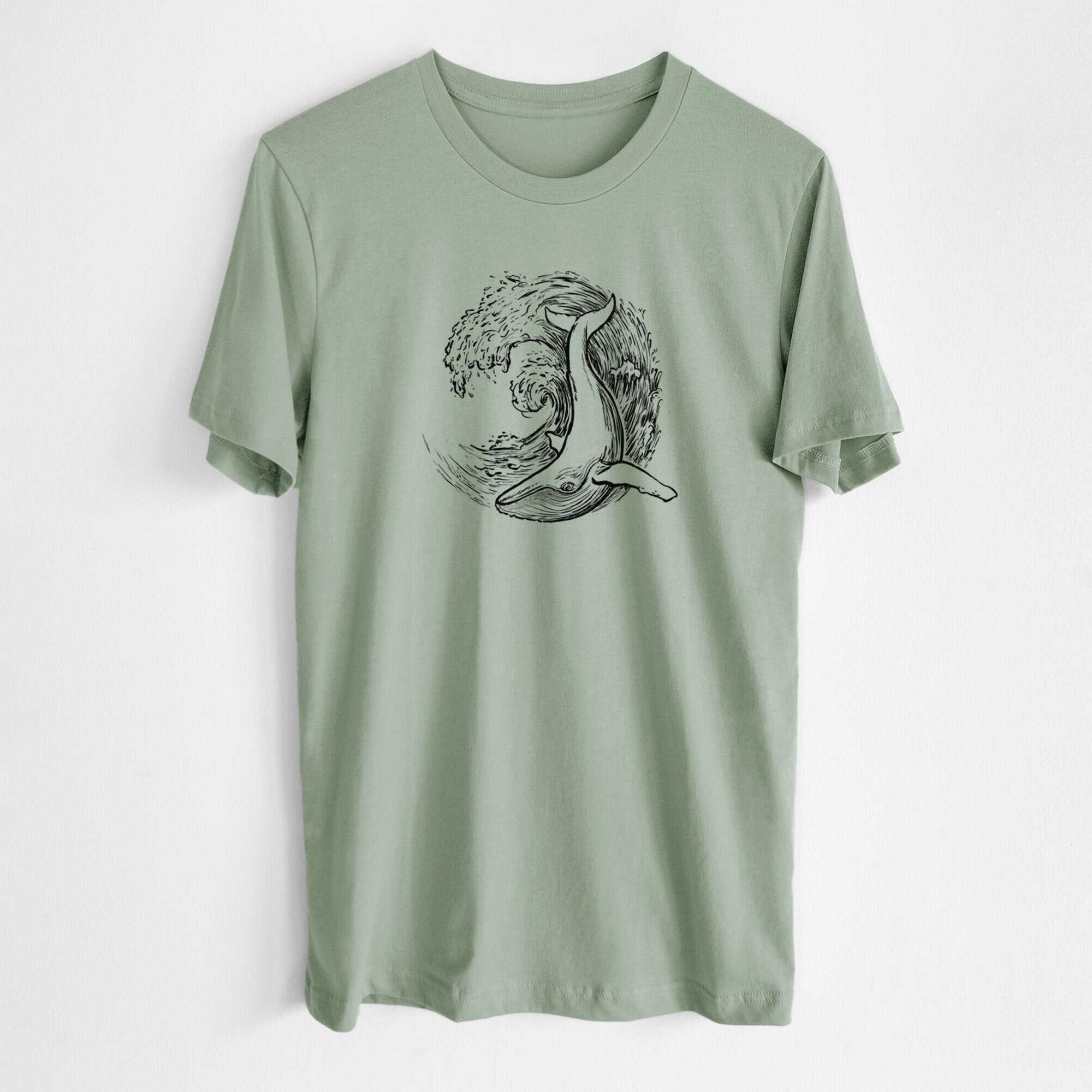 Whale Wave - Lightweight 100% Cotton Unisex Crewneck
