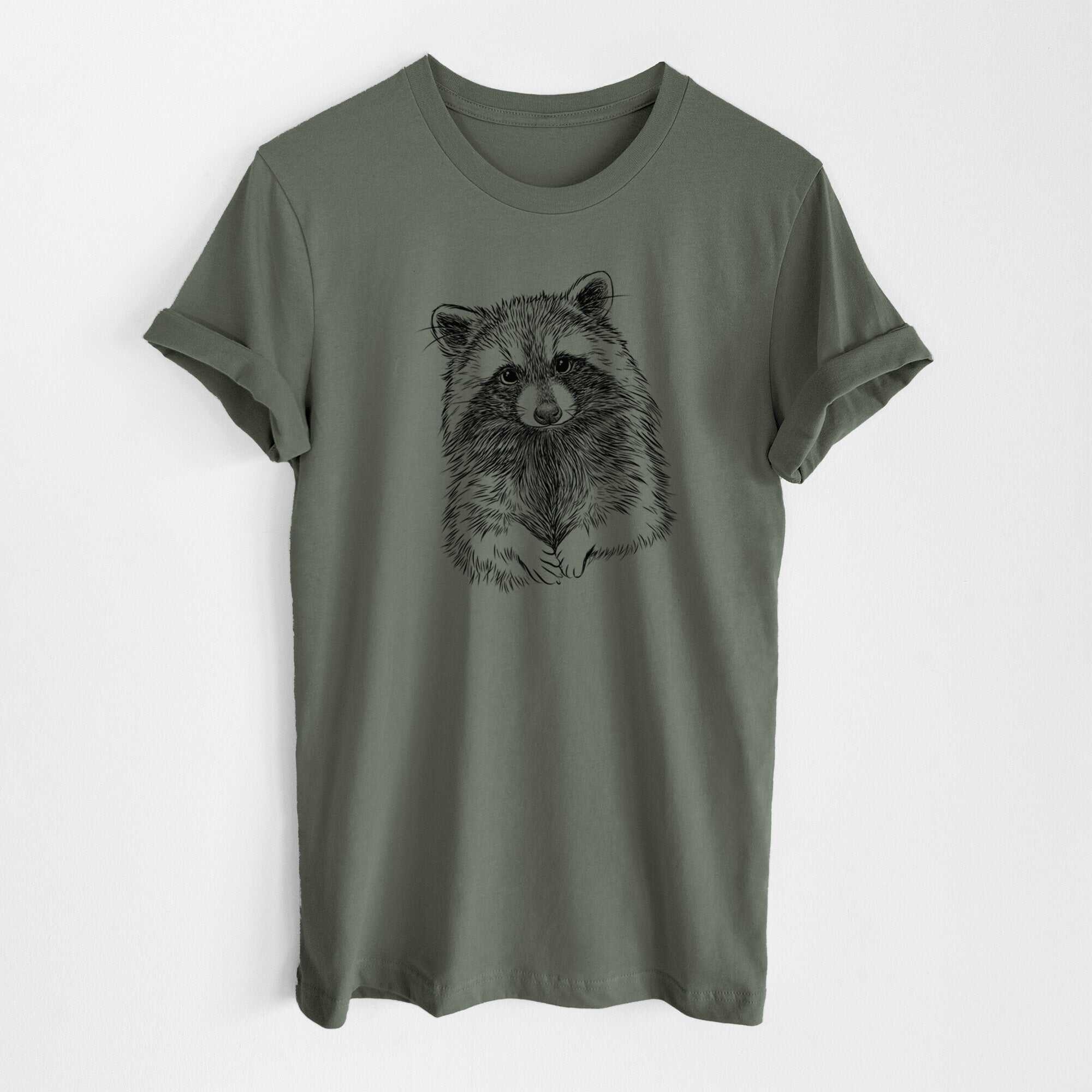 Raccoon - Procyon lotor - Lightweight 100% Cotton Unisex Crewneck