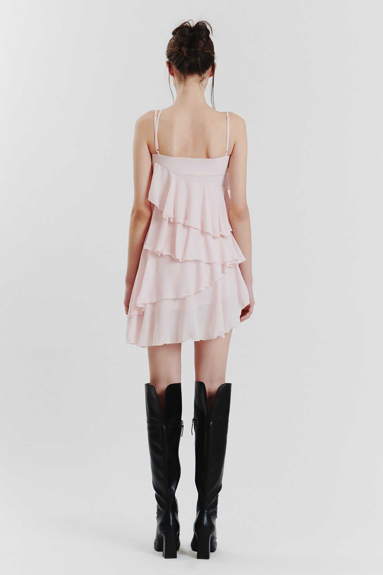 FRILL DRESS PINK