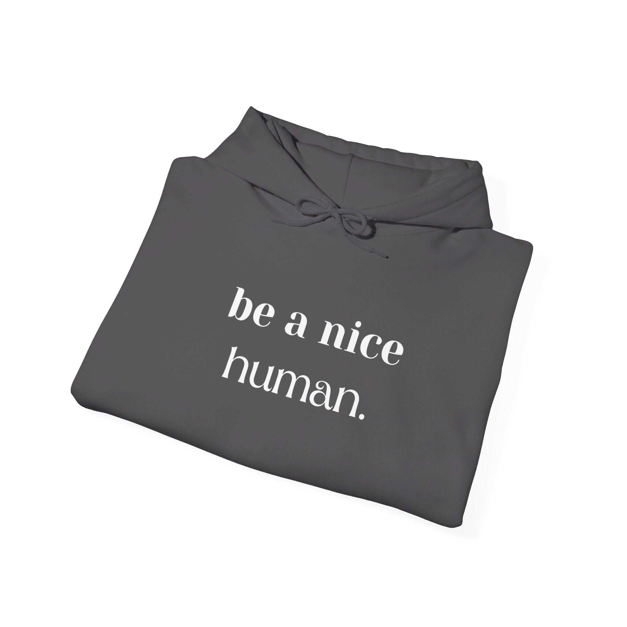 ZCKBDBe a nice human.. Unisex Heavy Blend™ Hooded Sweatshirt