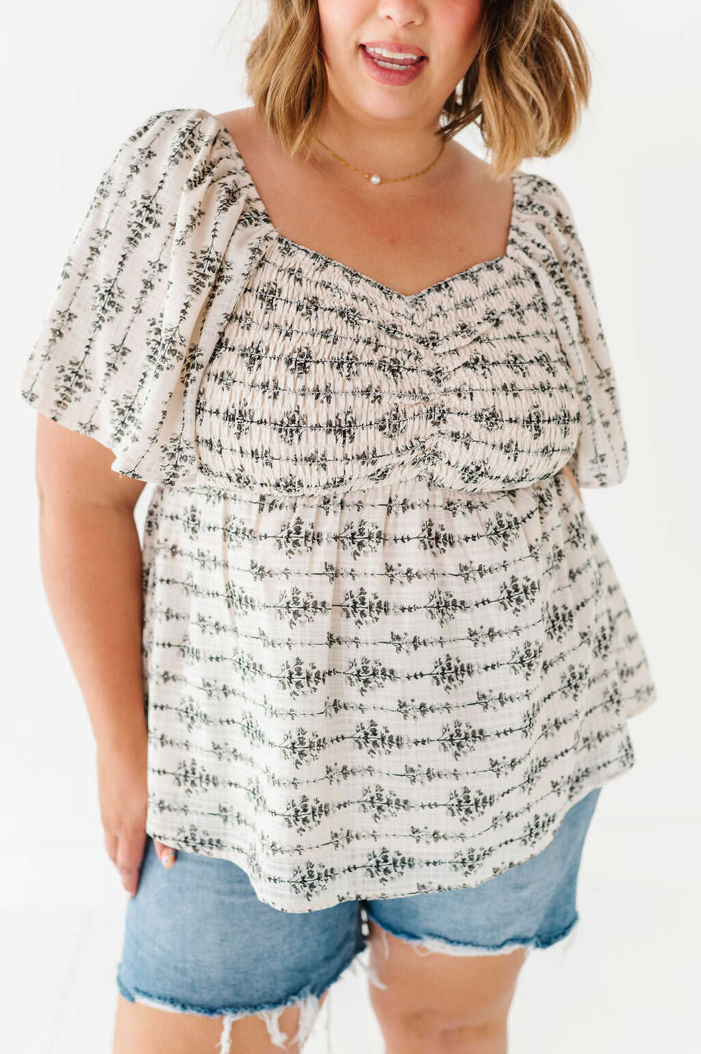 Vanessa Smocked Top