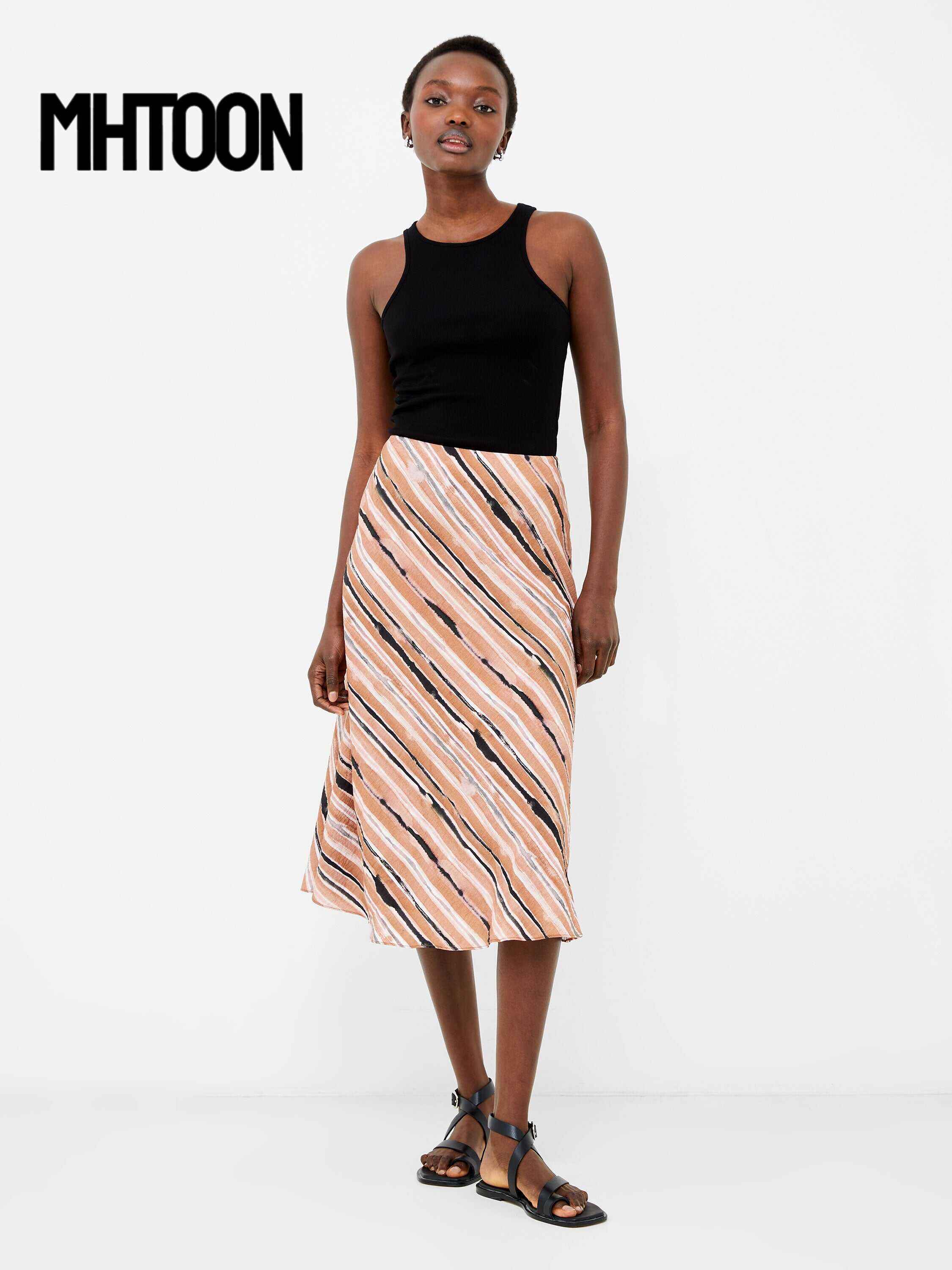 Gaia Flavia Textured Skirt