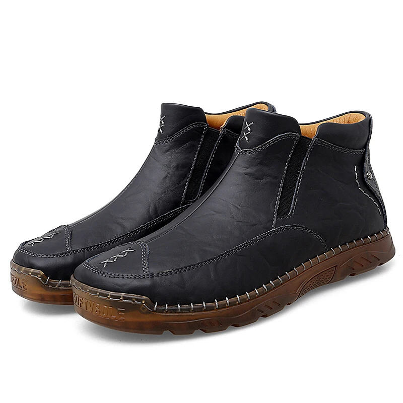 (⏰)Men's Outdoor Casual Handmade Cowhide Boots