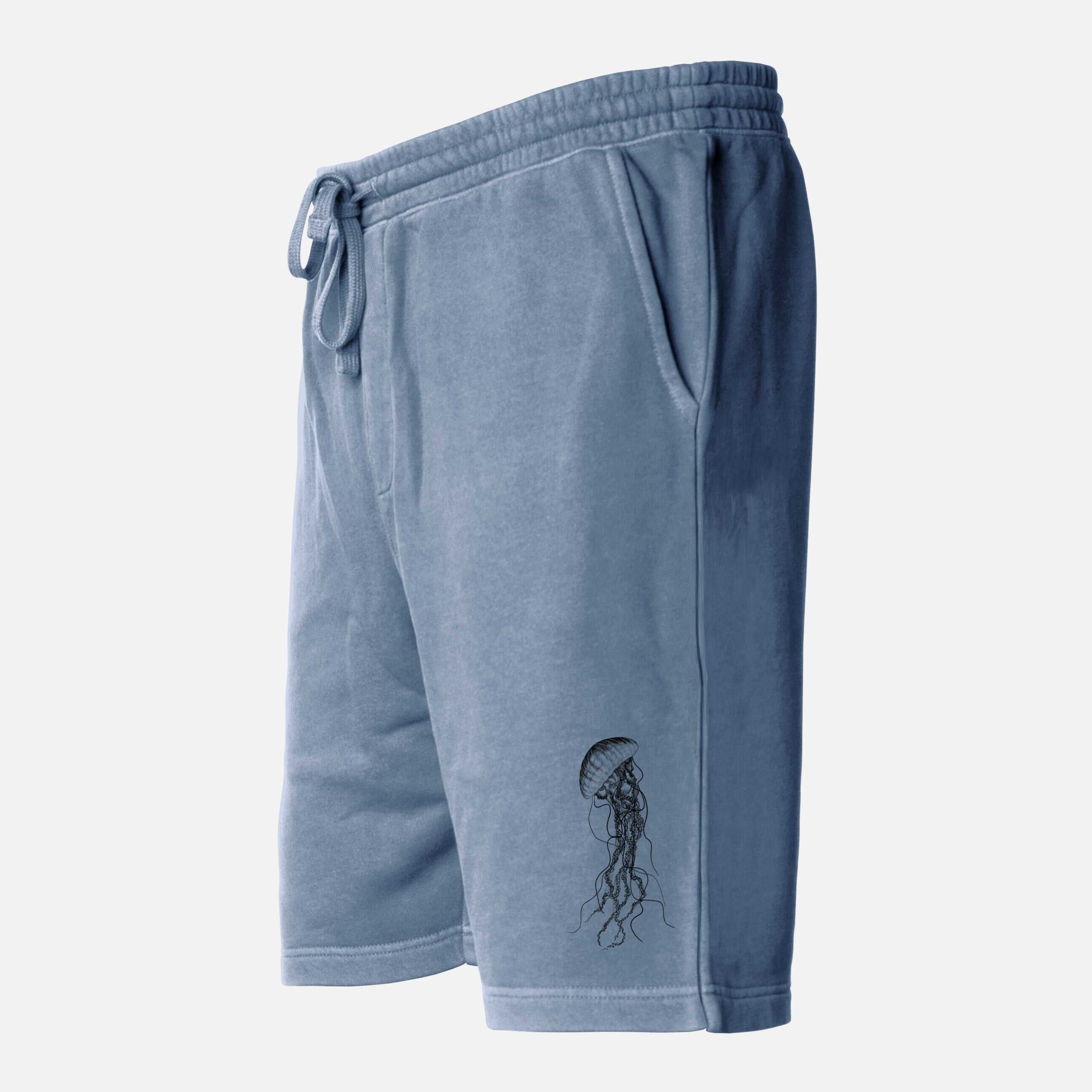 Black Sea Nettle Jellyfish - Chrysaora achlyos - Unisex Pigment Dyed Shorts