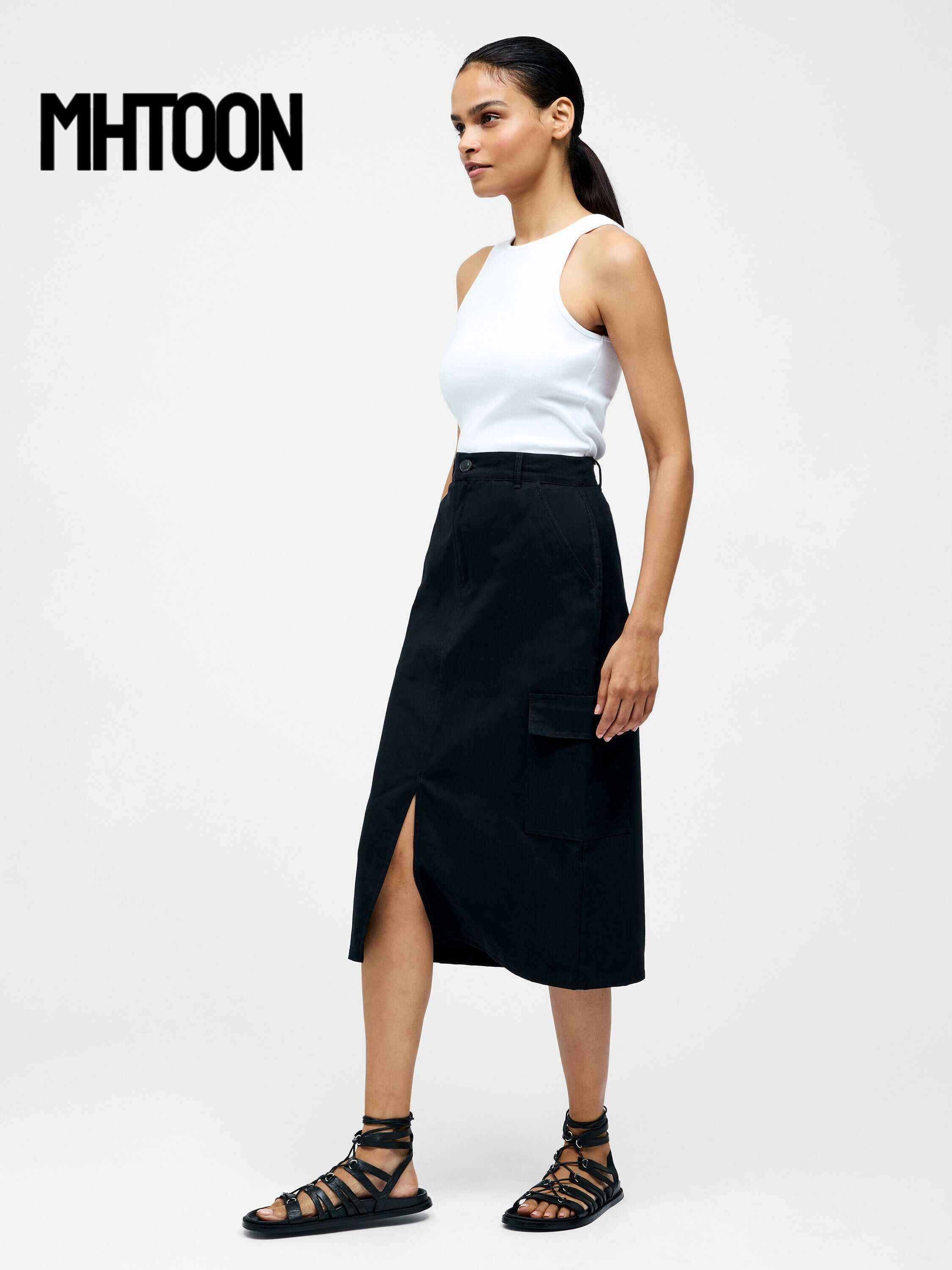 Cargo Midi Skirt