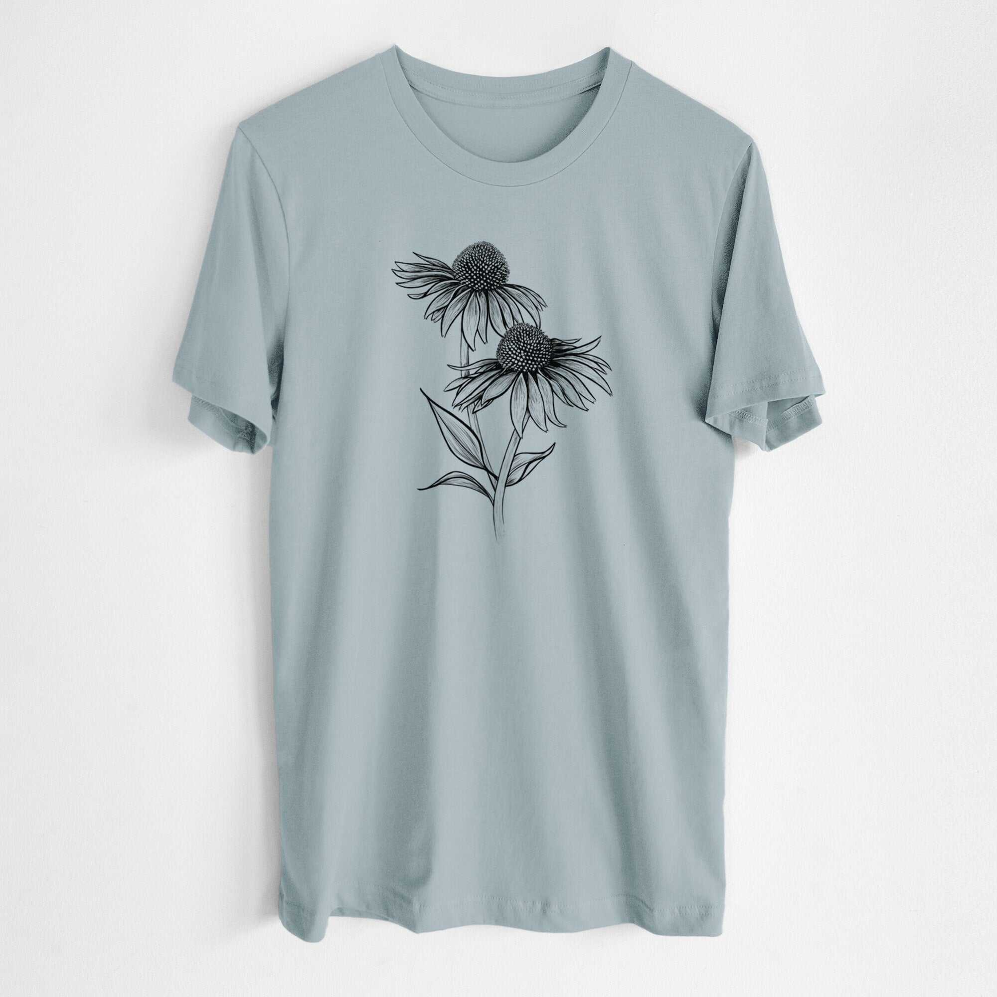 Coneflower - Echinacea purpurea - Lightweight 100% Cotton Unisex Crewneck
