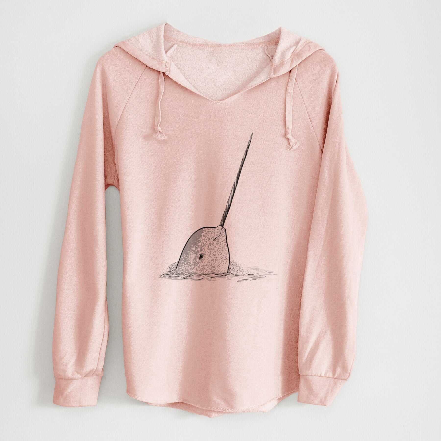 Narwhal - Monodon monoceros - Cali Wave Hooded Sweatshirt