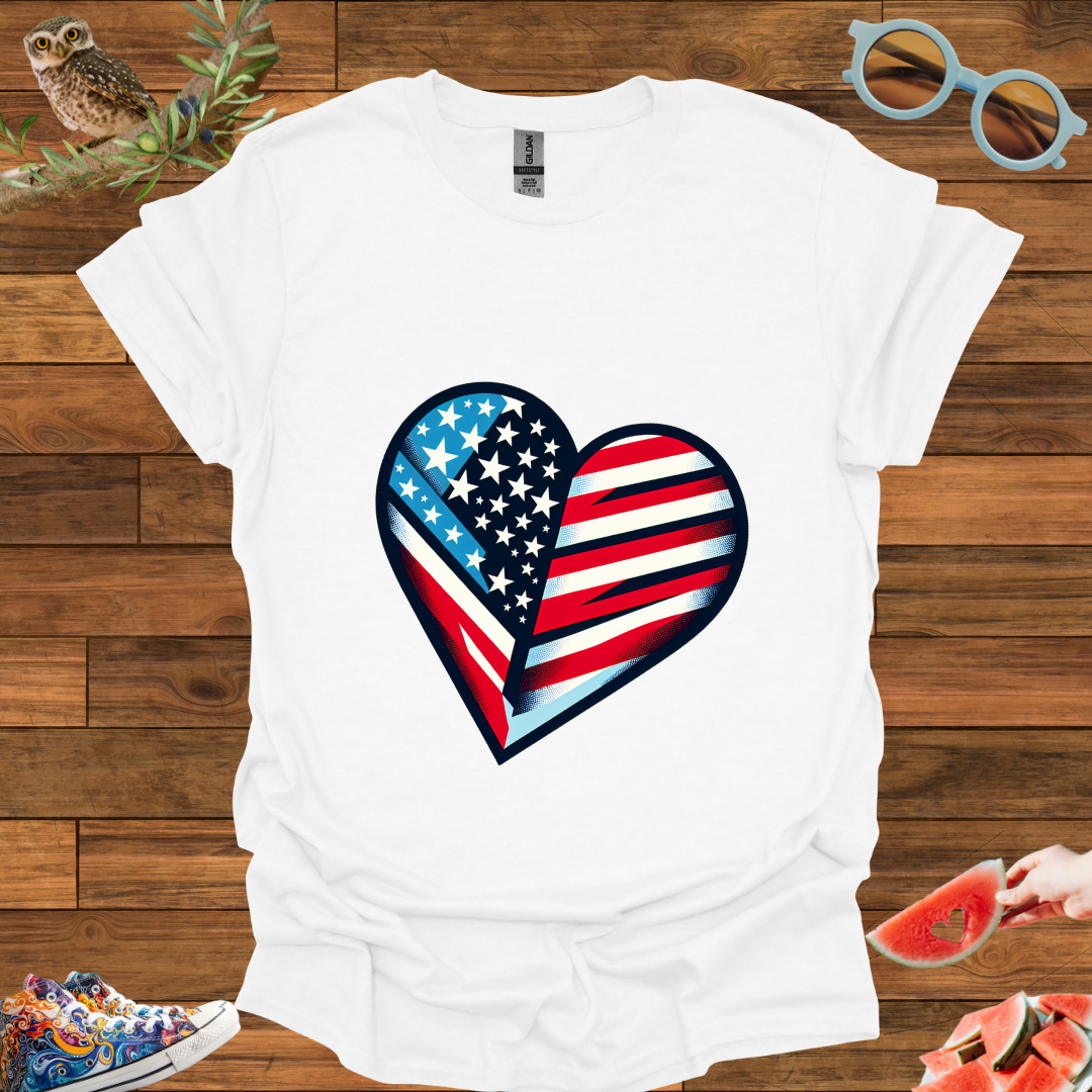 ZCKBDAmerican Heart T-Shirt