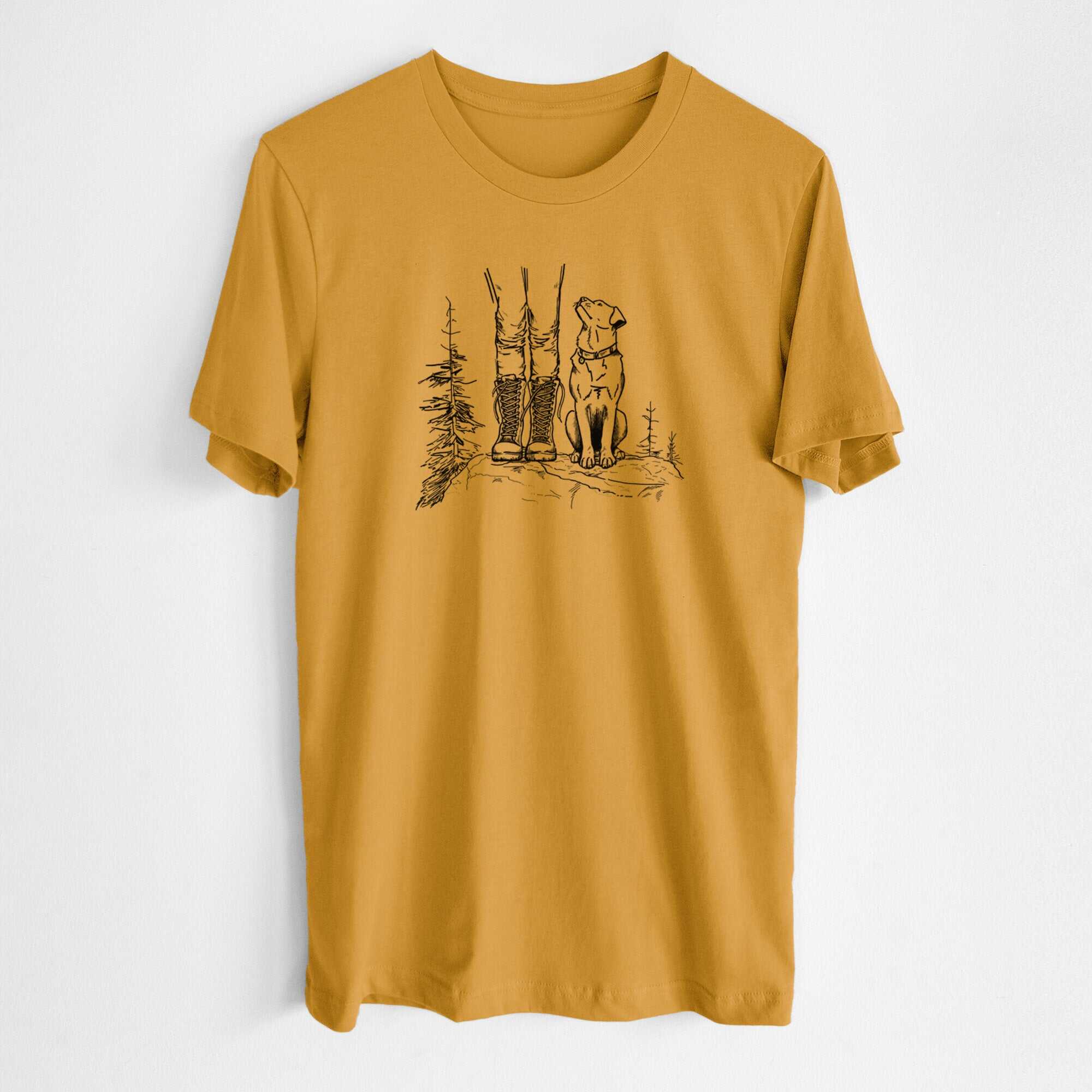 Trail Companions - Hiking with Dogs - Lightweight 100% Cotton Unisex Crewneck