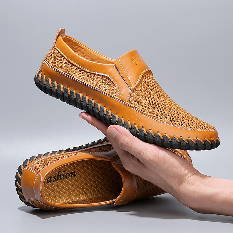 Men's Breathable Quick Drying Mesh Comfy Casual Slip on Loafers Water Shoes