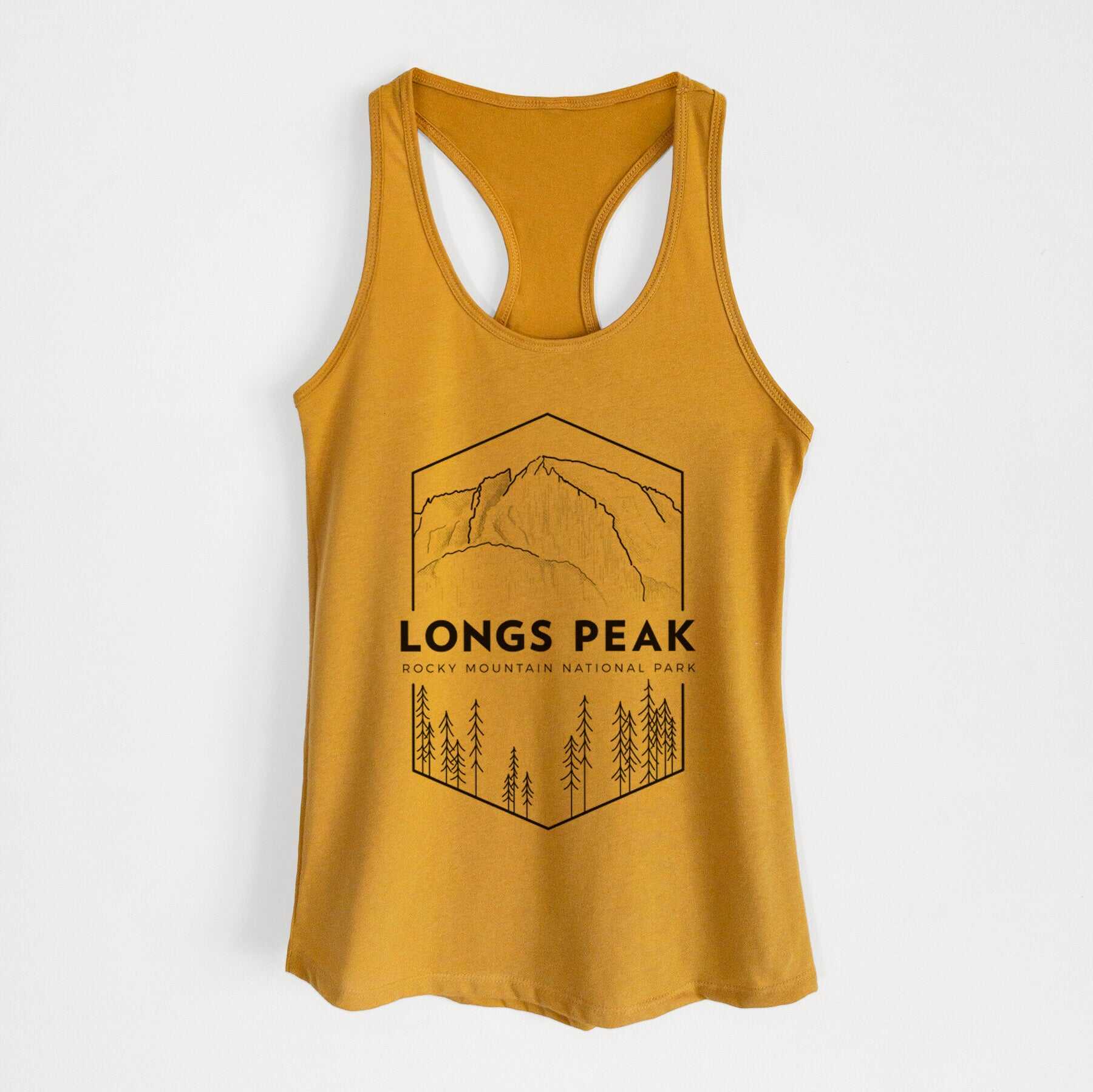 Longs Peak - Rocky Mountain National Park - Women's Racerback Tanktop