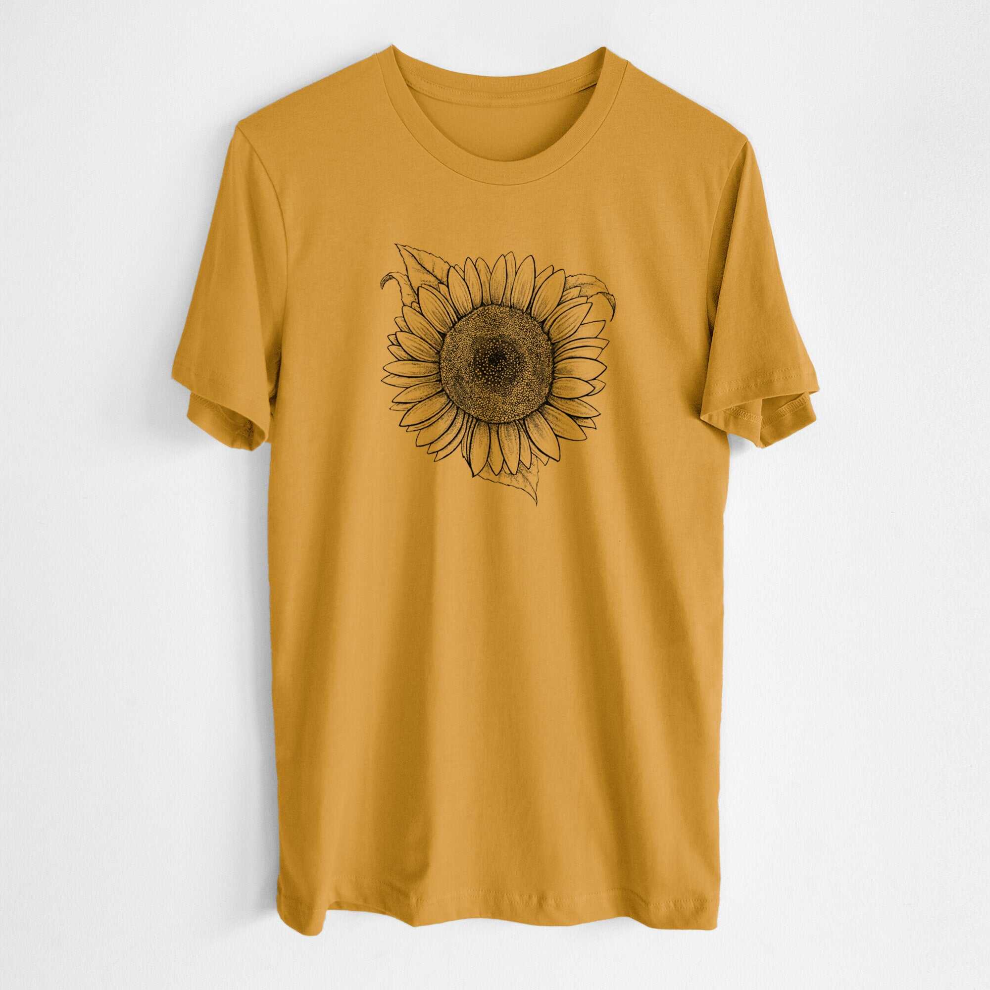 Lemon Queen Sunflower - Helianthus Annuus - Lightweight 100% Cotton Unisex Crewneck