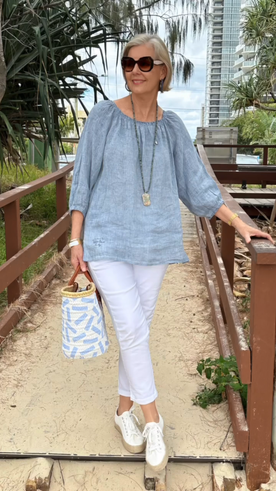 2024 Spring Women's Casual Cotton linen top