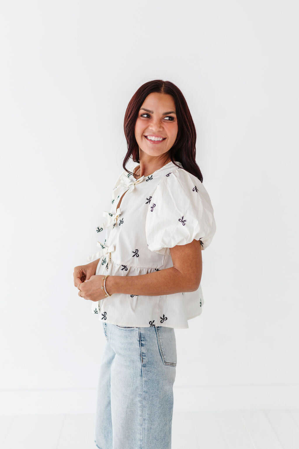 Paris Tie Blouse