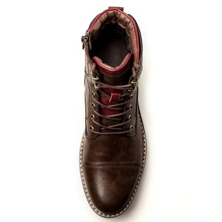 Men's British Style Lace Up Vintage Plus Size  Boots