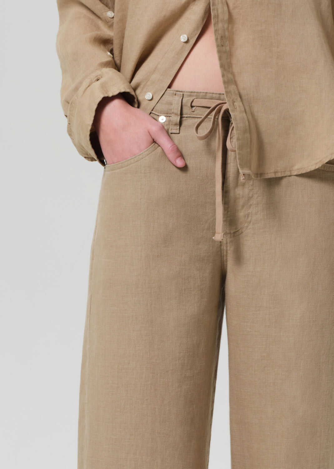 Citizens of Humanity Brynn Drawstring Trouser in Linen