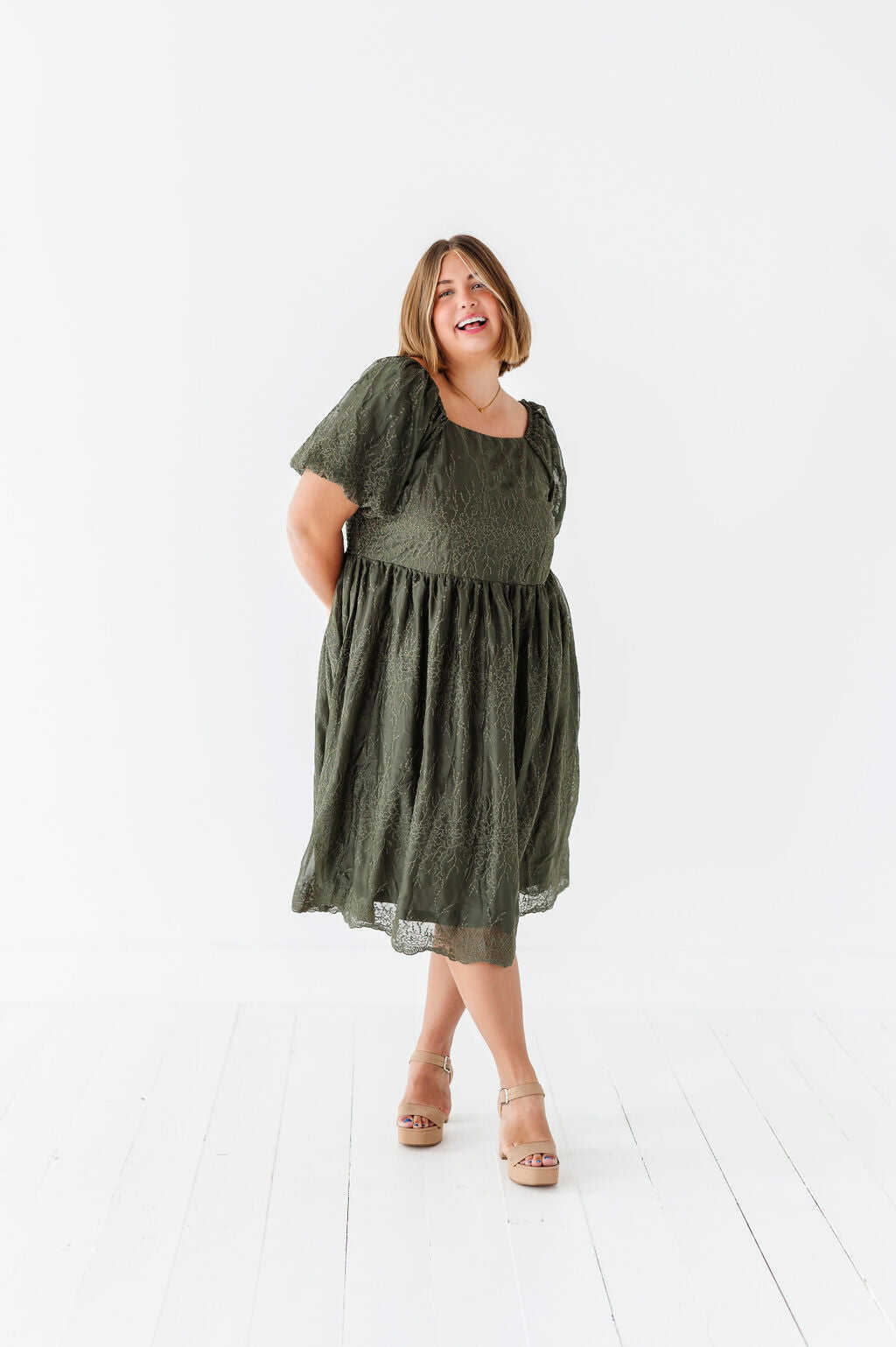 Blythe Embroidered Dress - Size 1XL, 2XL, & 3XL Left