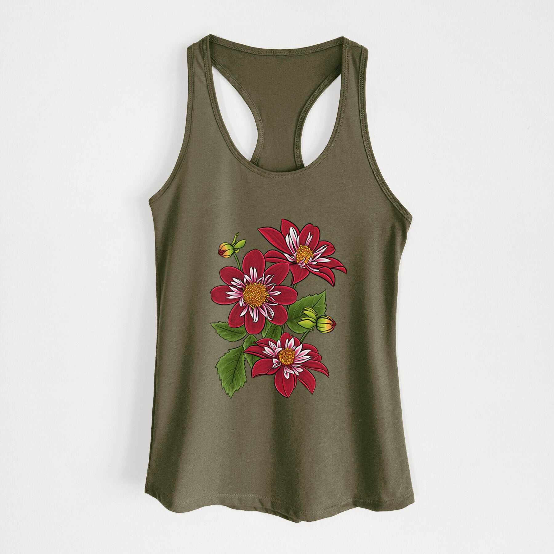Dahlia Collarette - Night Butterfly - Women's Racerback Tanktop