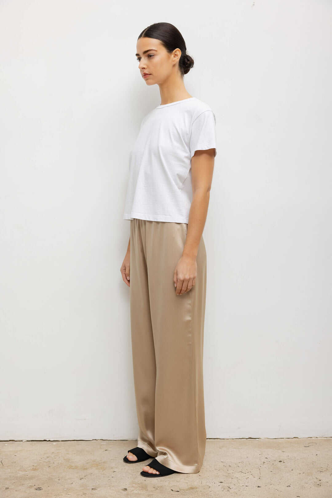Leset Barb Wide Leg Pant in Sand