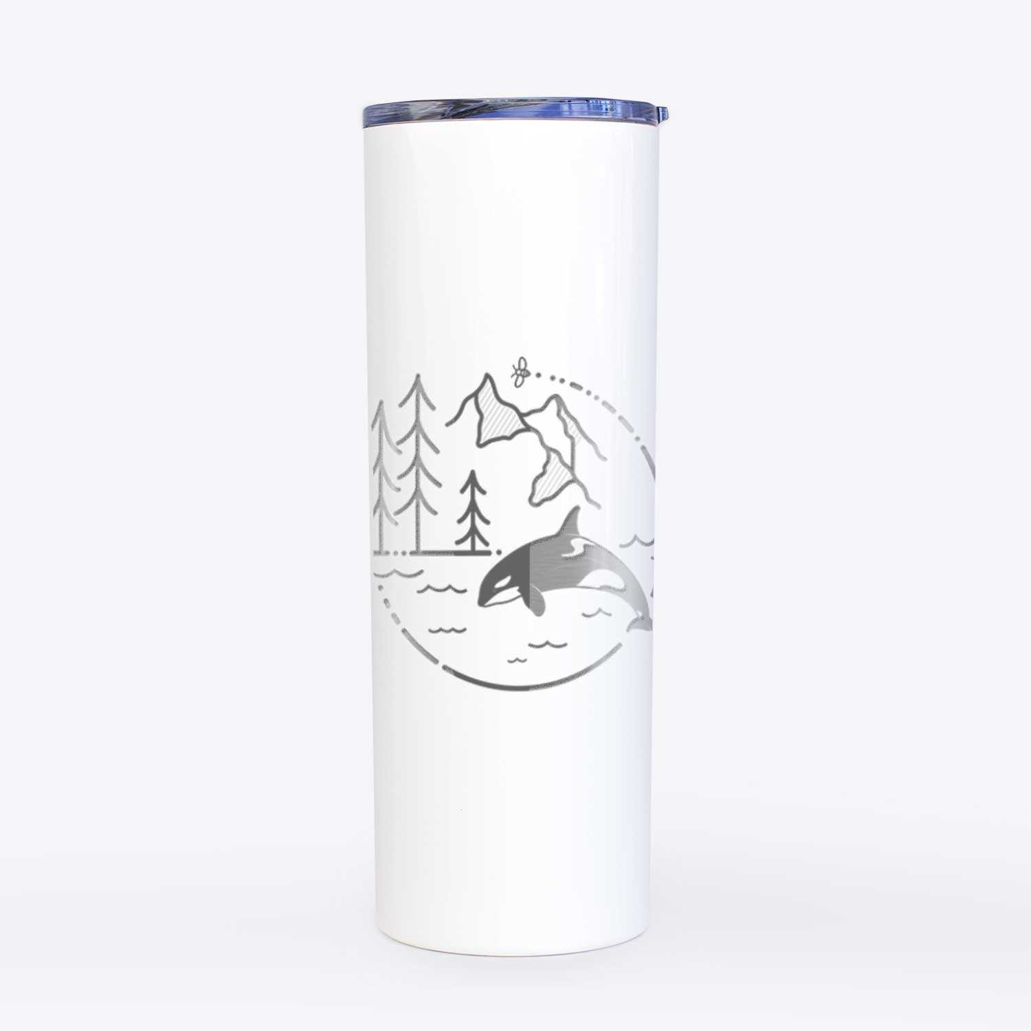 It's All Connected - Orca - 20oz Skinny Tumbler