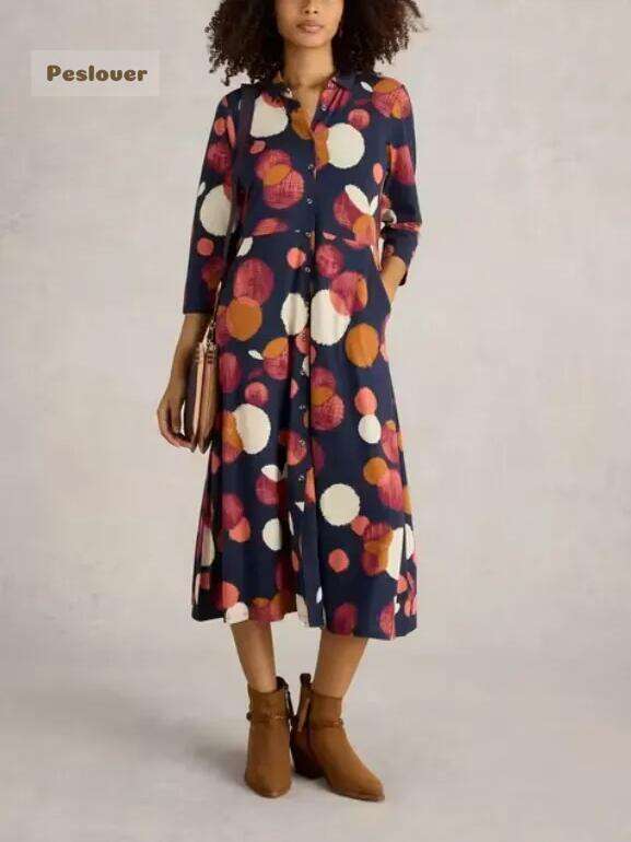 Rua Midi Jersey Shirt Dress