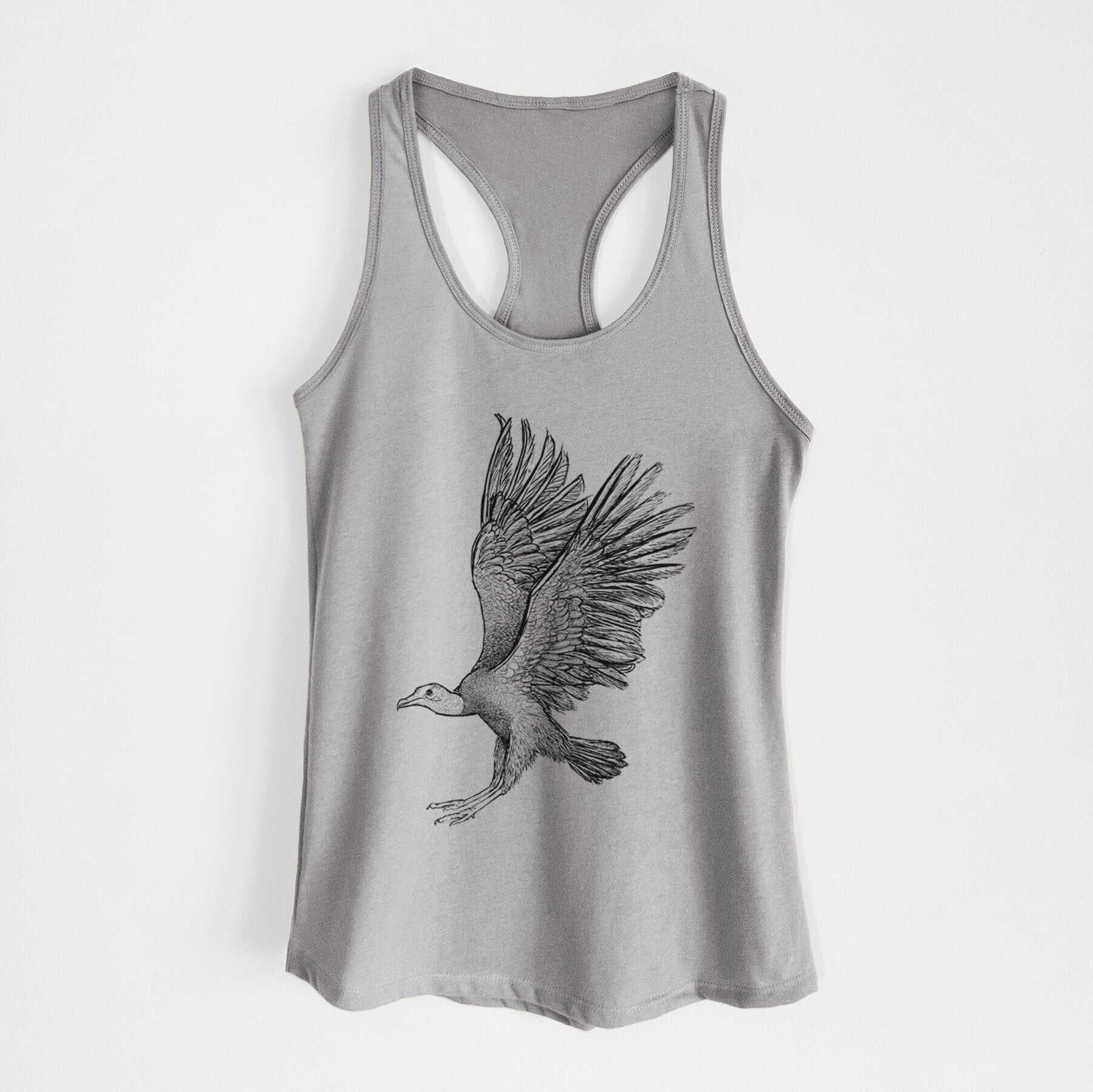 Black Vulture - Coragyps atratus - Women's Racerback Tanktop
