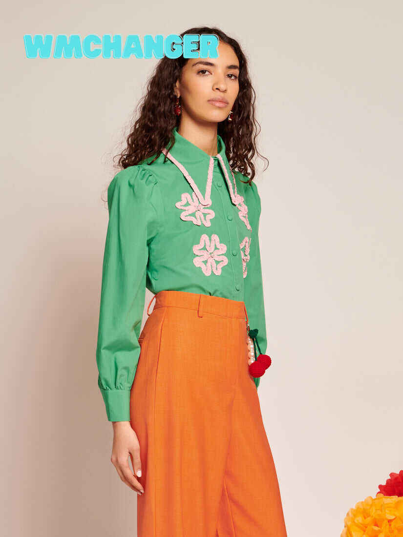Esmeralda Applique Blouse