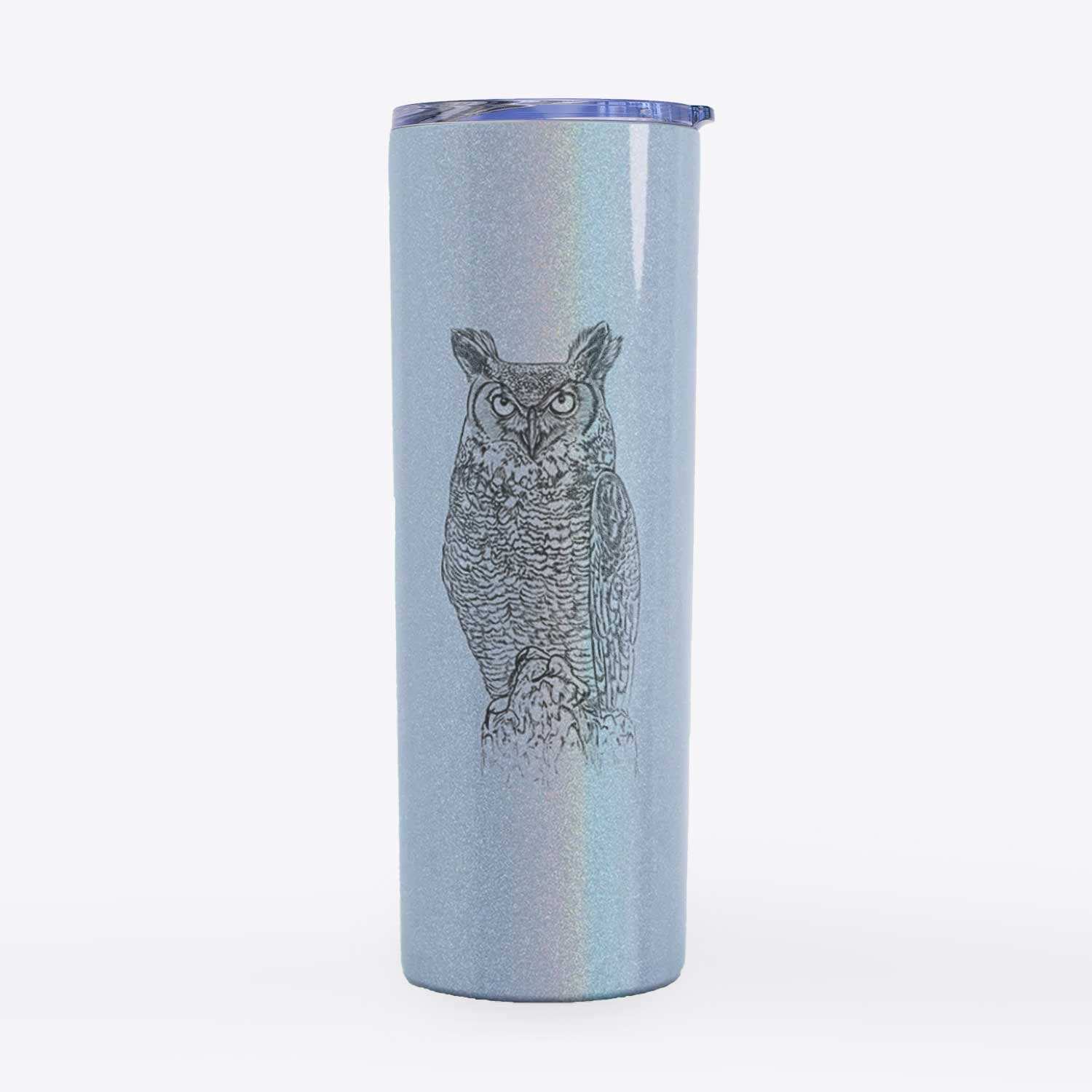 Bubo virginianus - Great Horned Owl - 20oz Skinny Tumbler