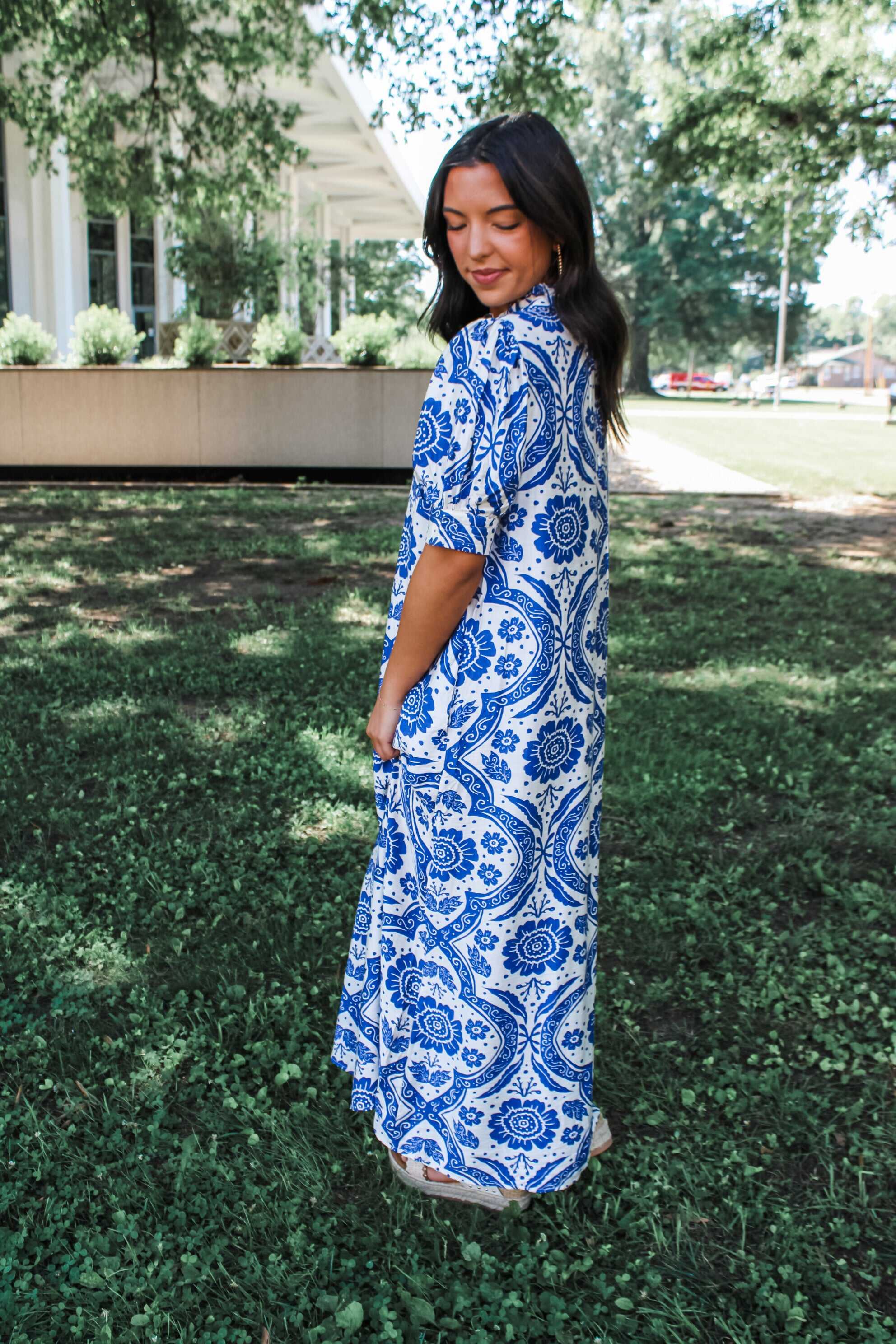 Effortlessly Elegant Maxi • Blue Floral