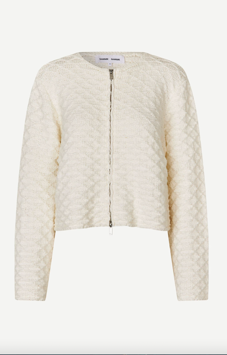 Samsoe Samsoe Satammy Cardigan in Egret