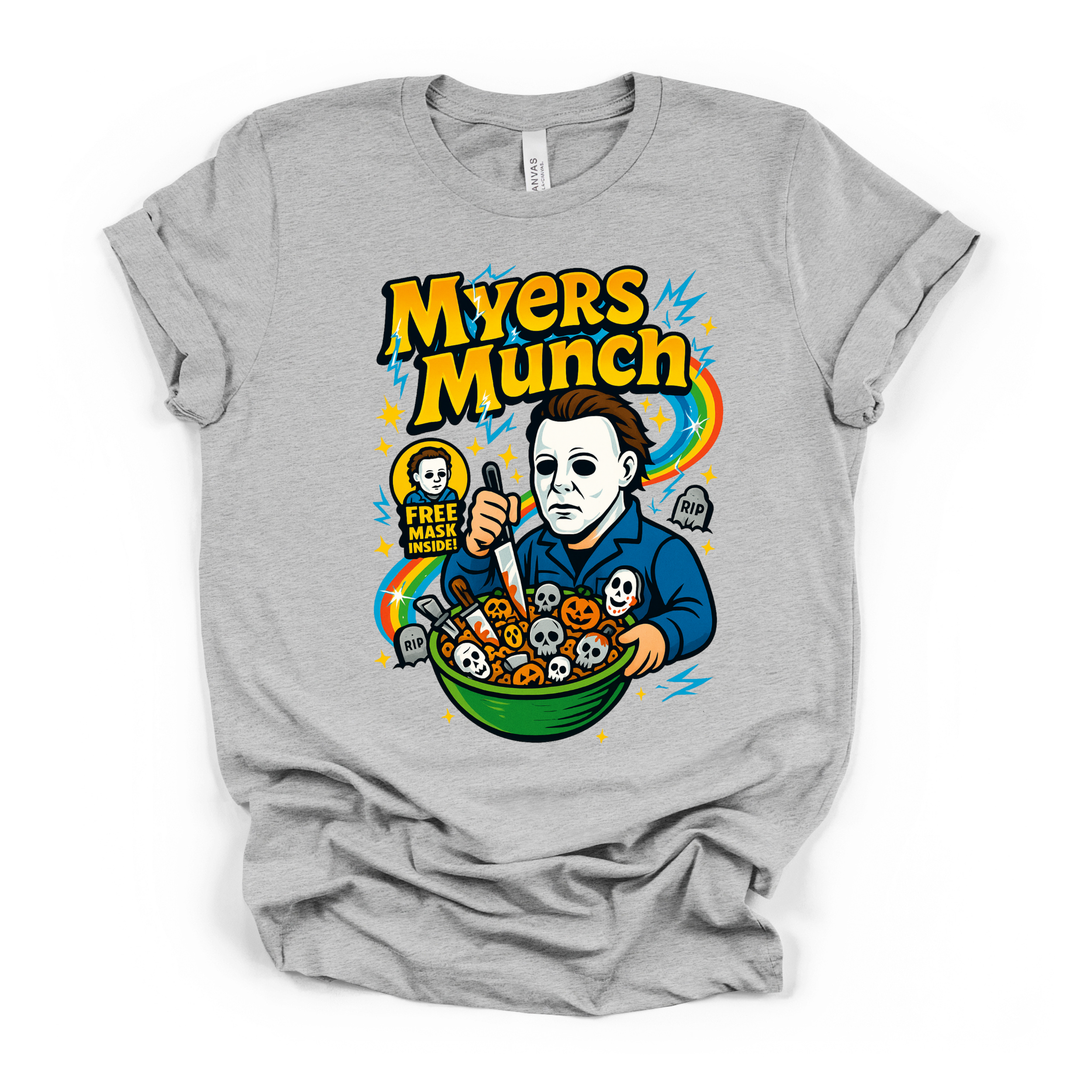 Myers Munch Halloween T Shirt